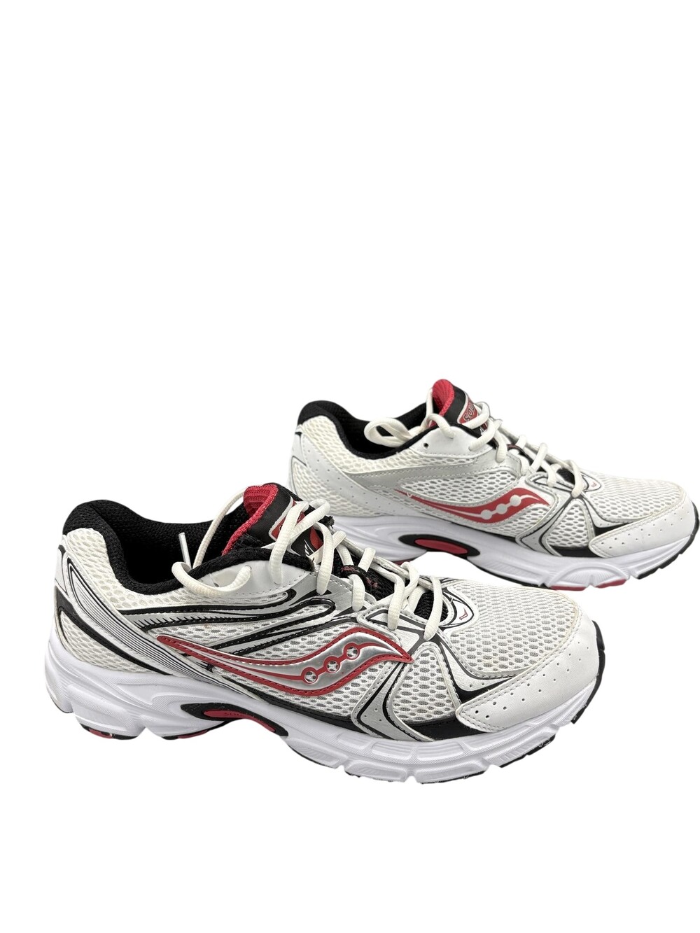 Saucony Grid Running Shoes Mens Size 9 White Black Red Athletic S70812-10